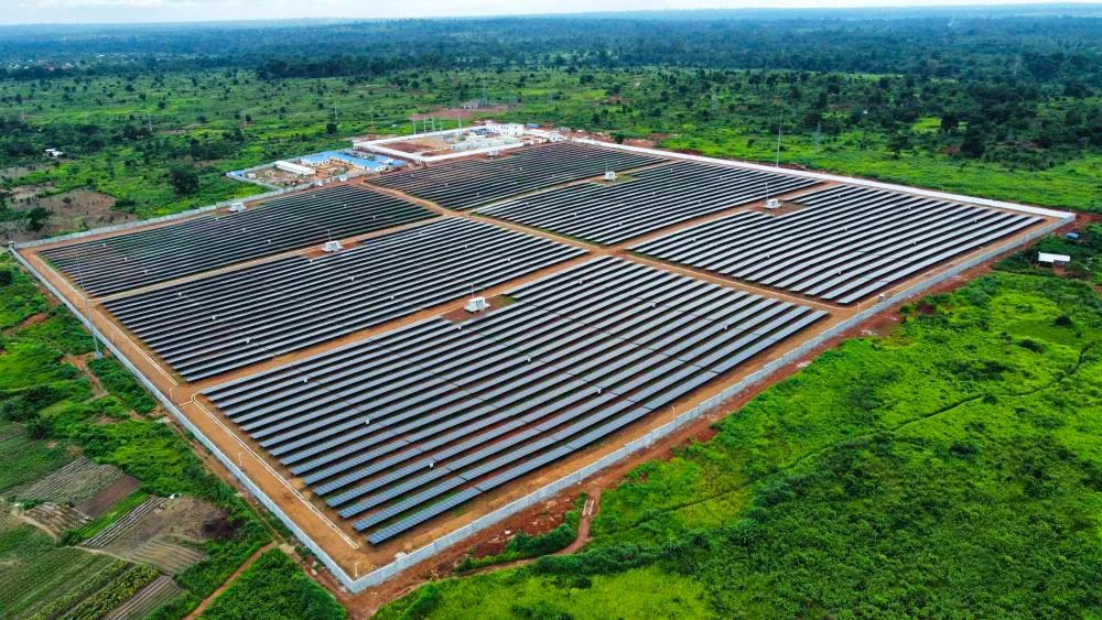 the Central African-solar mounting structure